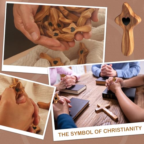 Olive Wood Comfort Cross - Inspirational Stress Relief Gift
