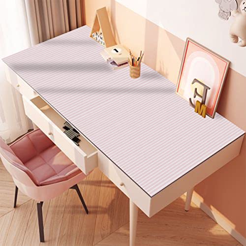 Pink and White Stripe Self-Adhesive Wallpaper Contact Paper 17.7" x 117"