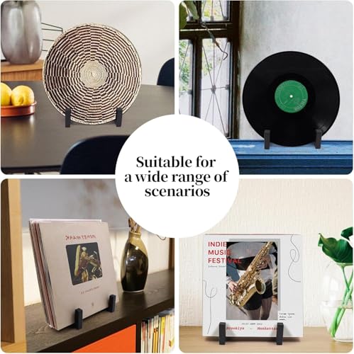 Vinyl Record Holder - 1 Piece Metal Display Stand for Albums