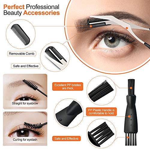 Spaidoon 14-in-1 Eyebrow Razor Kit & Dermaplane Face Shavers with Tweezers