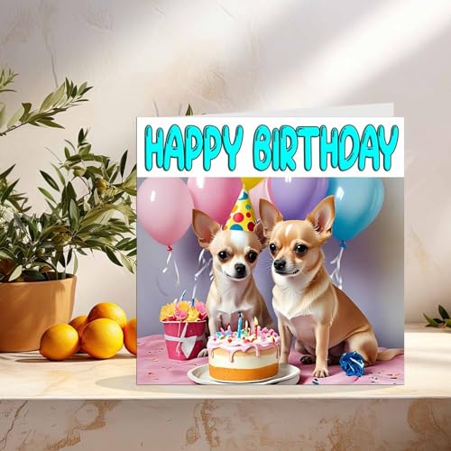 Chihuahua Birthday Card - Premium Eco-Friendly Dog Card 145mm
