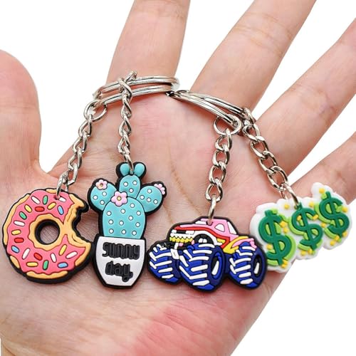 Papacharms 20pcs Random Keychain Lot - Fun Party Favors & Gifts