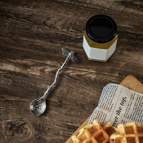 Retro Dragonfly Stainless Steel Coffee Spoon - Creative Dessert Teaspoon