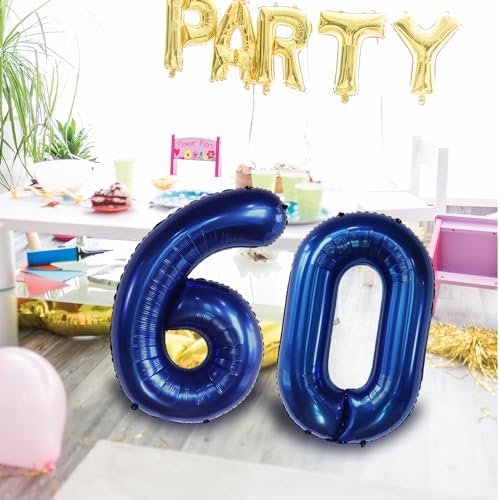 Navy Blue 40-Inch Number 26 Foil Balloon for Birthday & Wedding