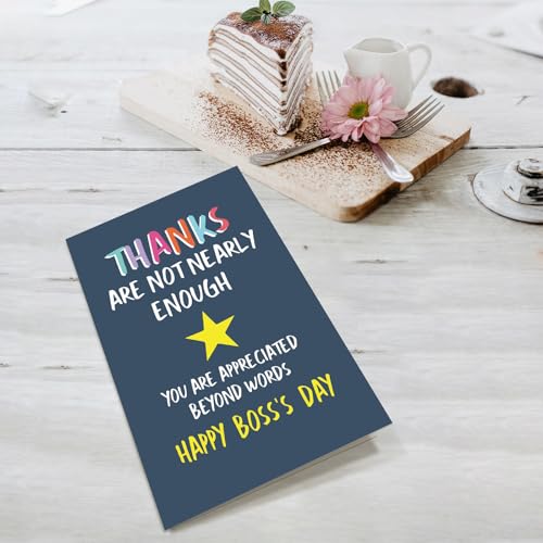 Boss's Day Card for Mentor - Thank You Greeting Card