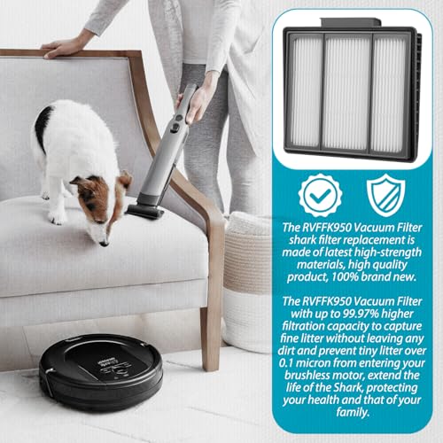 3-Pack HEPA Filters for Shark RV1001AE, RV1001, RV1101ARUS Vacuums