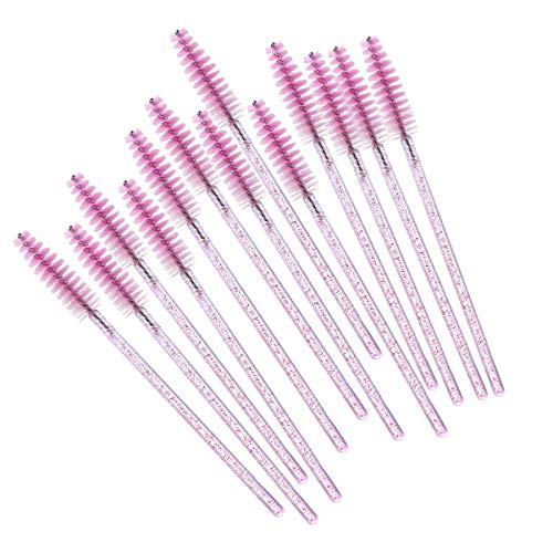 Elisel Disposable Mascara Brushes 100pcs with Container - Crystal Pink