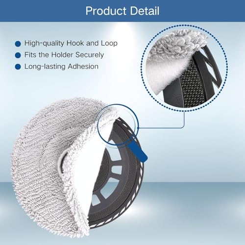 8-Pack Mop Pads for Dreame & Mova Models - Microfiber Cleaning