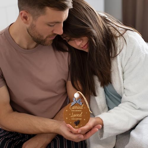 Wooden Baby Memorial Ornament - Loss of Baby Sympathy Gift