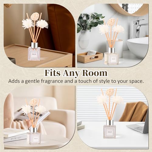 Minmex Jasmine Reed Diffuser Set - 2 Pack 1.7 fl oz Home Fragrance Oil