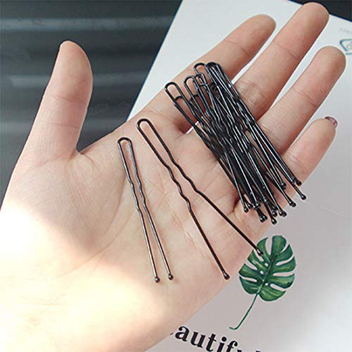 Leline's Black U-Shaped Hair Pins 2.4 Inch Bun Pins 50 Pack
