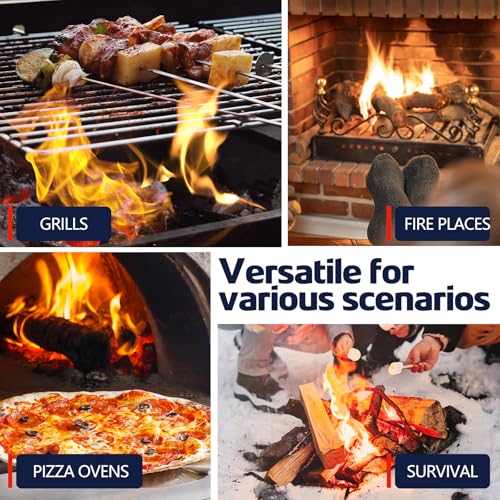 36pcs Waterproof Fire Starters - Quick Ignition & Long Burning Charcoal Starters for Campfires, BBQs & Fire Pits