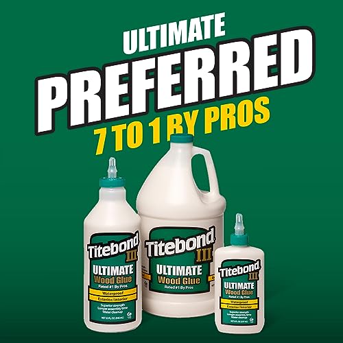 Titebond III Ultimate Waterproof Wood Glue, 2.15 Gallon (275.2 Fl Oz) Jug