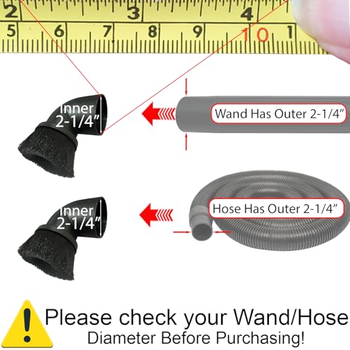 VACEXT 2.5 Inch Round Dusting Brush Attachment for Wet Dry Shop Vacuums