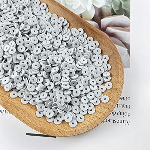 2000pcs Rainbow Polymer Clay Beads for Jewelry Making - 6mm Heishi