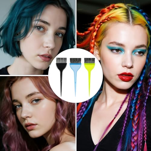 Hair Coloring Dye Brush Set 3 Pcs Professional Wide Applicator Tools