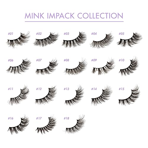 i-Envy 3D Faux Mink False Lashes - Natural to Dramatic Vegan Eyelashes