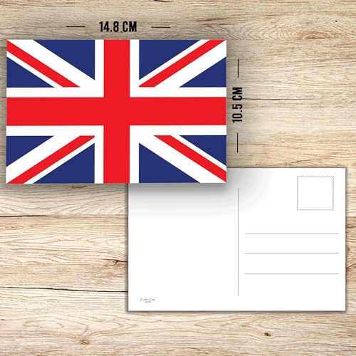 Union Jack Postcards Set of 10 - Iconic British Flag A6 Cards