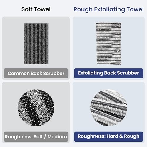 Japanese Exfoliating Body Scrubber Towel for Smooth Skin