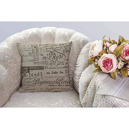 18x18 Vintage Khaki Ramie Cotton Linen Throw Pillow Cover