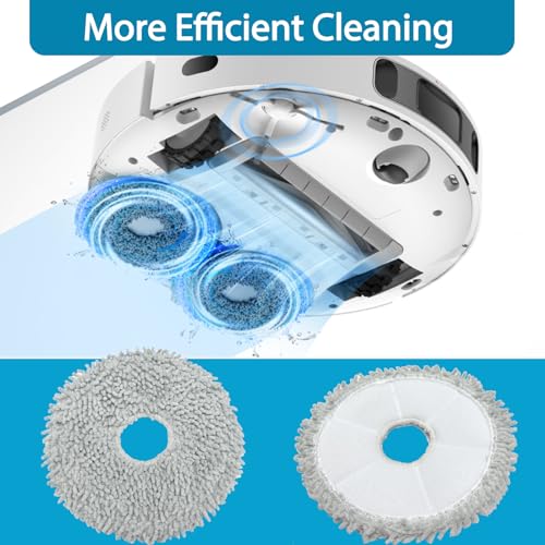 KGC 6-Pack Microfiber Mop Pads for Dreame L10s, L10, X40, X30 Ultra
