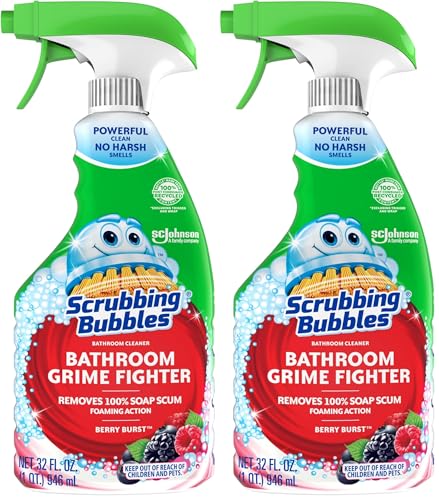 Scrubbing Bubbles Bathroom Cleaner Spray, Berry Burst, 32oz (Pack of 2)