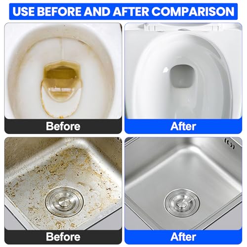 Riuja Pumice Stone Toilet Bowl Cleaner - 6 Pack for Stains & Rings
