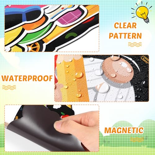 Copkim 9-Piece Back to School Magnetic Stickers Set