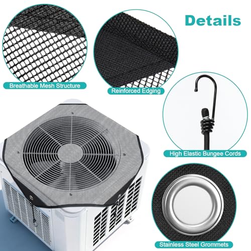 TRELC Breathable Mesh Air Conditioner Cover for Outdoor Units - 28" x 28"