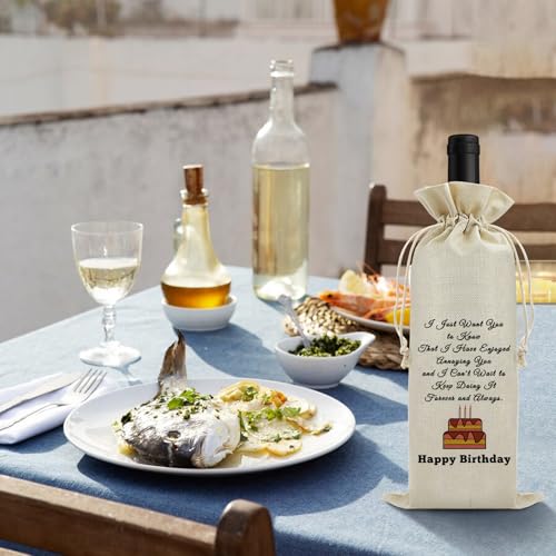 Sfodiary Wine Gift Bag for Couples - Anniversary & Engagement Gift