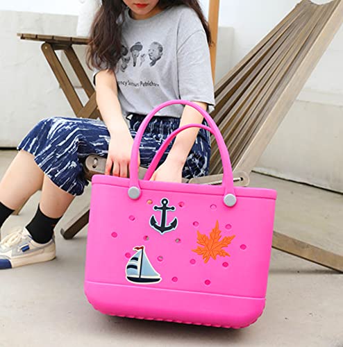 Rubber Beach Bag Charms - PVC Decorative Accessories for EVA Totes