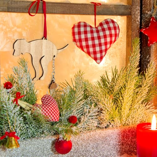 Naughty Dog Poop Christmas Ornament 2025 - Funny Wooden Decor