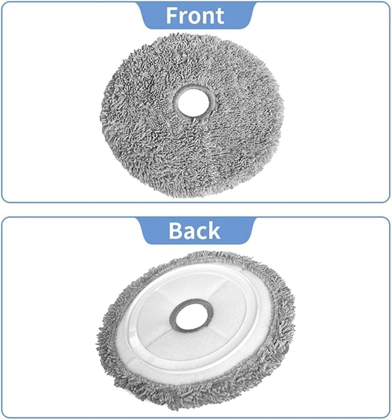 6 PCS Washable Mop Pads for Lydsto W2 Robot Vacuum, Reusable Microfiber Cloths