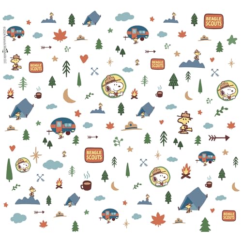 Tervis Venture Lite Peanuts - Beagle Scouts Camping Collage Made in USA Double Walled Insulated Tumbler Travel Cup Keeps Drinks Cold & Hot, 24oz Water Bottle, Classic