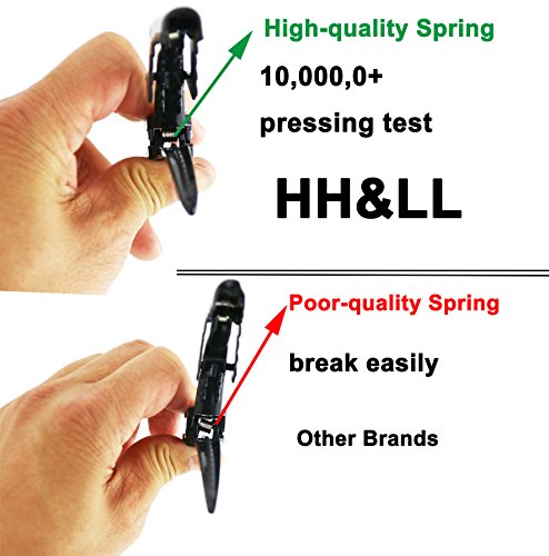 HH&LL 12pcs Professional Salon Alligator Hair Clips with Wide Teeth