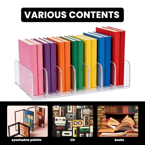 Gabrella Clear Acrylic CD Holder - Stackable DVD & Media Storage Rack (2 Pcs)