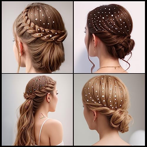 Teenitor Self-Adhesive Face Gems and Pearls for Makeup and Hair