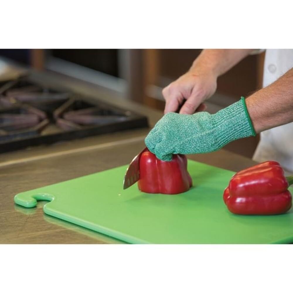 San Jamar - CB182412GN CB182412 Cut-N-Carry Co-Polymer Cutting Board, 24" Length x 18" Width x 1/2" Thick, Green