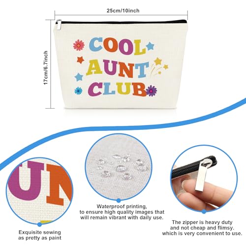 Aunt Makeup Bag Gift from Niece and Nephew - Travel Toiletry Pouch