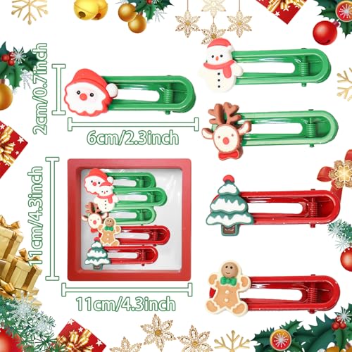 SEMSOIIO 5-Piece Cute Metal Hair Clips Set for Women and Girls