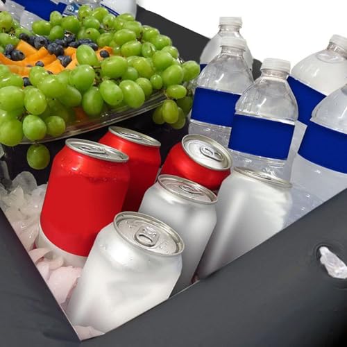 Inflatable Serving Bar Cooler - Black Ice Buffet Tray for Parties