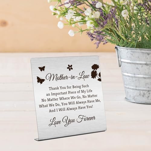 Thank You Gifts for Mother in Law - Decorative Plaque