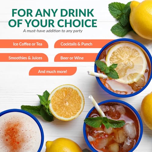 PAMI 9 oz Blue Plastic Party Cups - BPA-Free Disposable Drinkware (80 Count)