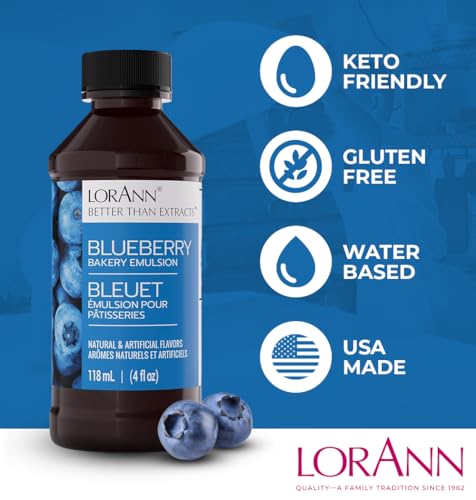 LorAnn Oils Blueberry Emulsion & Flavoring - 128 Fl Oz