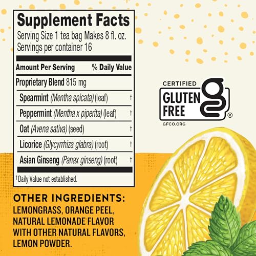 Celestial Seasonings Good Vibes Lemon Mint Herbal Tea - 16 Bags