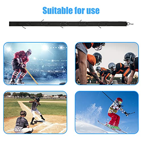 Portable Hockey Hanger Drying Rack with 5 Hooks - Multi-Purpose Use for Equipment & Clothing