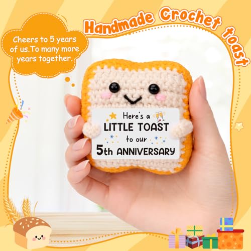 5th Anniversary Gift for Husband or Wife - Funny Little Toast Keepsake