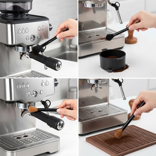 Coffee Grinder Cleaning Brush Set with Air Duster - Barista Tools