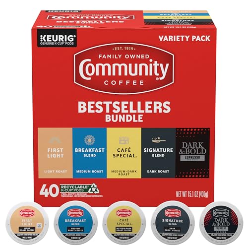 Community Coffee Bestsellers Variety Pack - 40 K-Cup® Pods
