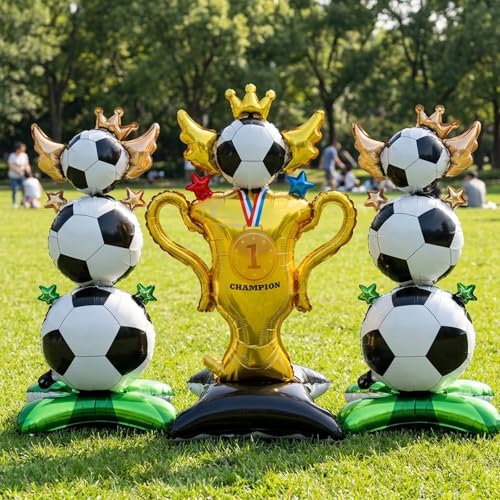 Soccer Balloons Party Decorations Set 3-Piece Football World Cup